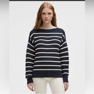 Lululemon Cotton Crochet Pullover size SMALL